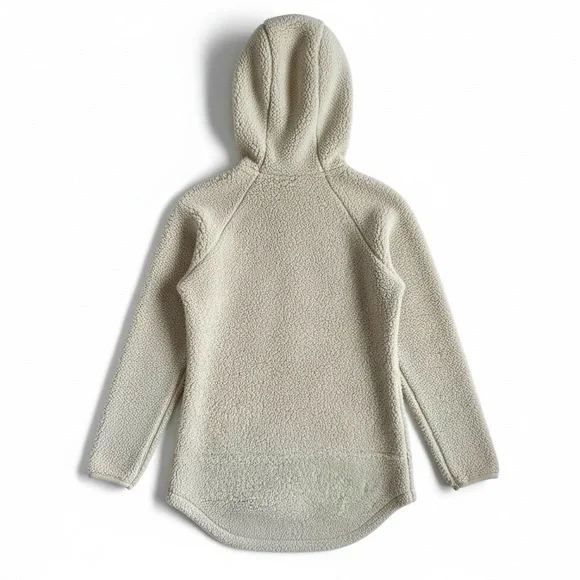 Columbia Longline Sherpa Fleece Hooded Zip Jacket Cozy Winter Outdoor Tan XS - Picture 3 of 9